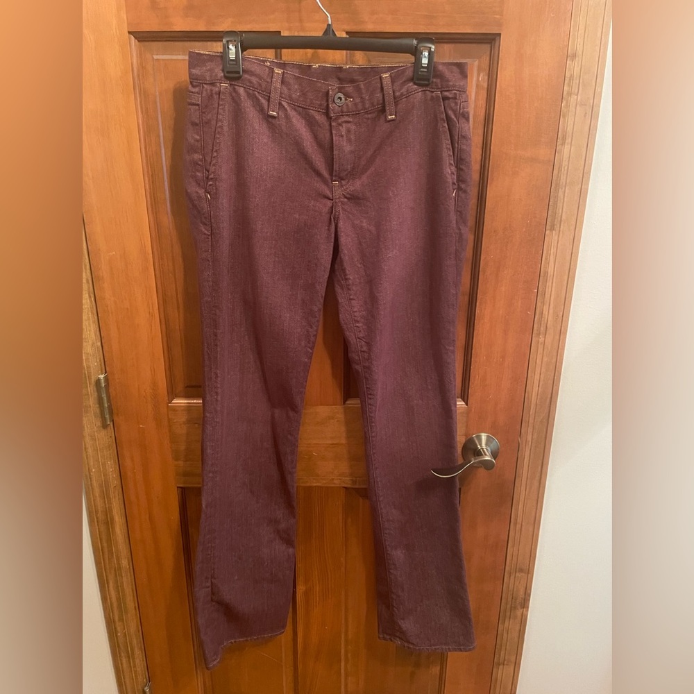 Ladies Lucky Brand Burgundy Jeans Size 6/28